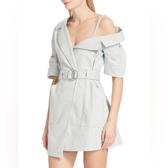 Cinq à Sept Milly Belted Stretch Denim Dress size 2 - Picture 1 of 11